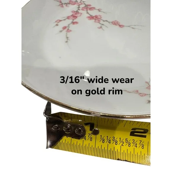 Hutschenreuther Almond Blossom Noblesse 12.5" Oval Platter Gold Trim Bavaria - Picture 6 of 6